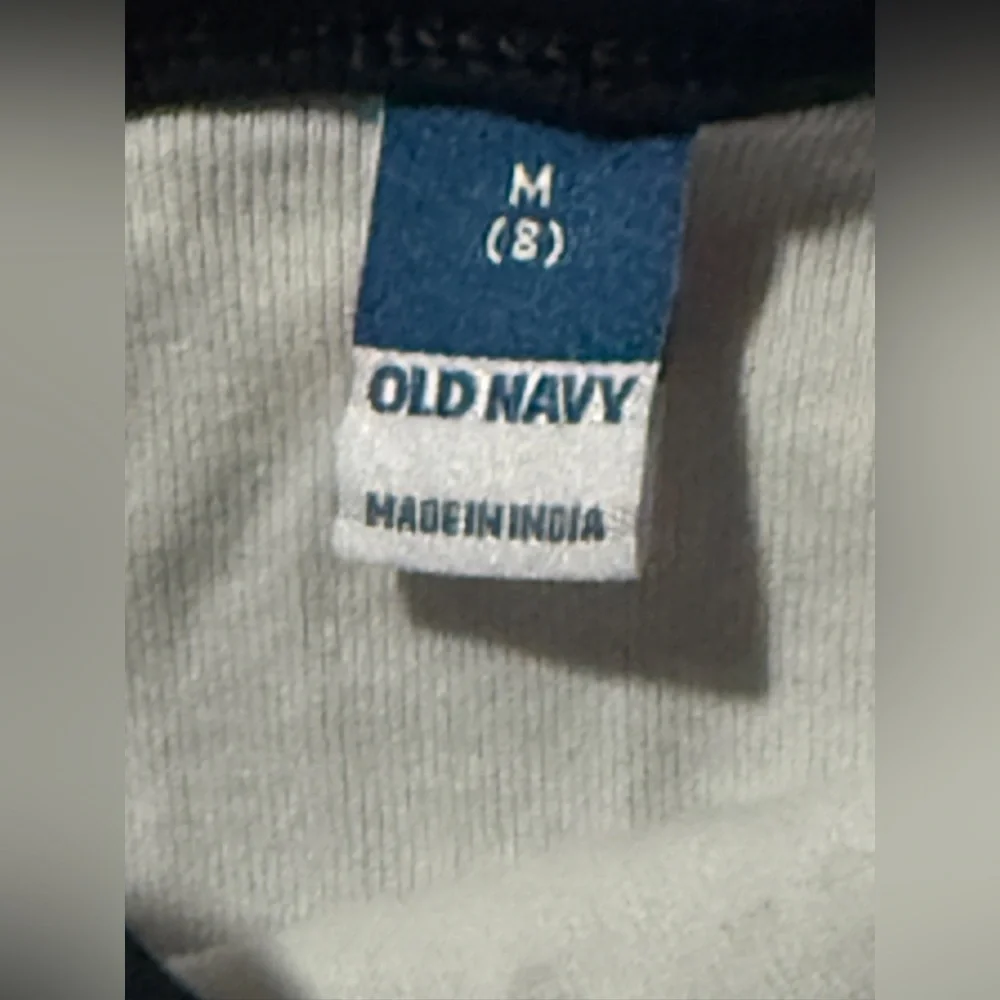 Old Navy Navy and White Long Sleeve Tee